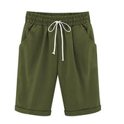 Diane Wentmore | Casual Loose-Fit Cotton Capri Shorts For Women