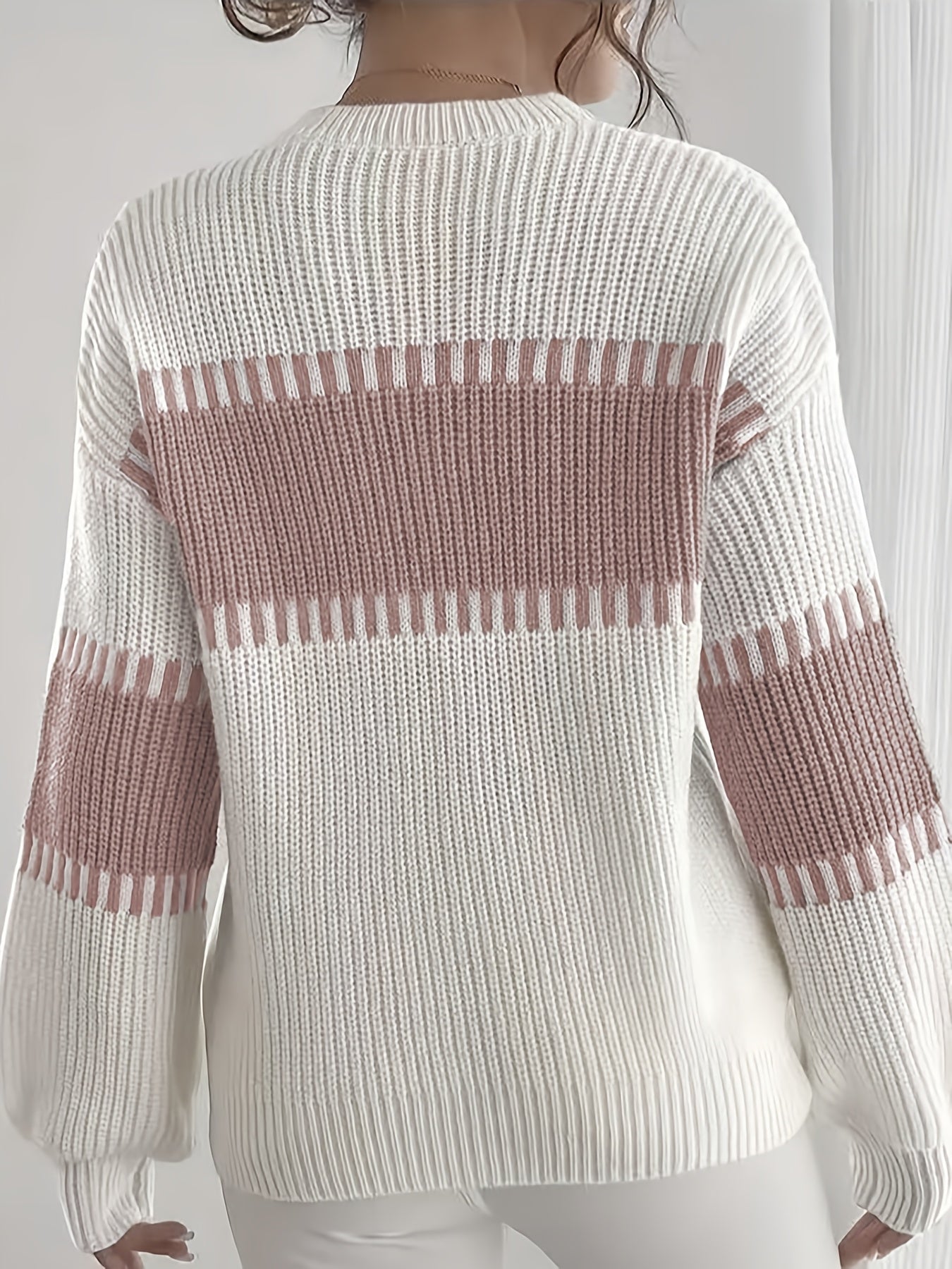 Margaux Thibault | Colour-Block Striped Sweater For Women