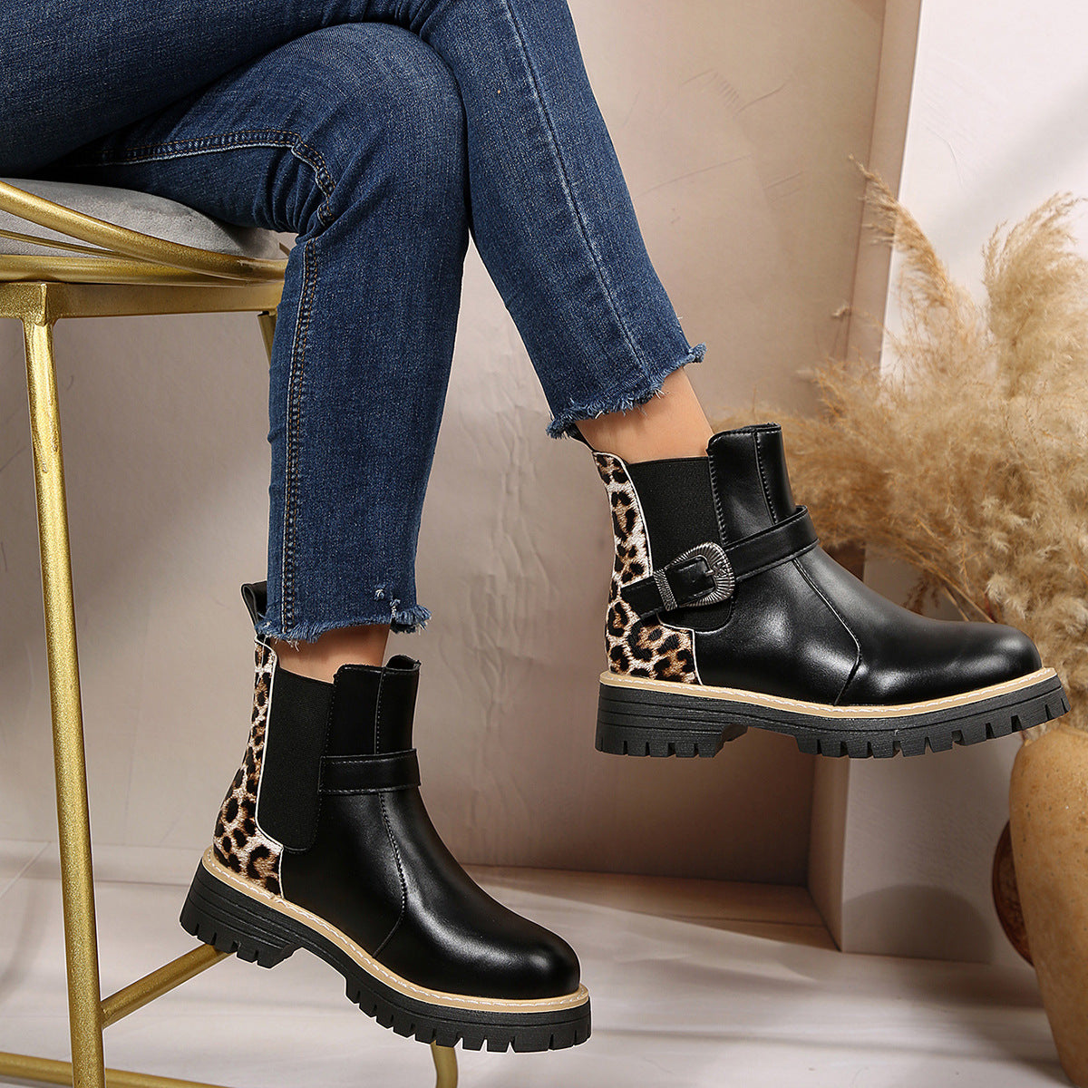 Sabine Ardennes | Leopard Print Chelsea Boots For Women