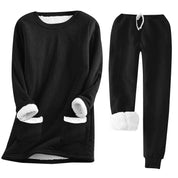 Amandine Fontenay | Plush Fleece-Lined Lounge Set For Women