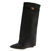 Serena Valmont | Knee-High Pointed Toe Boots For Women