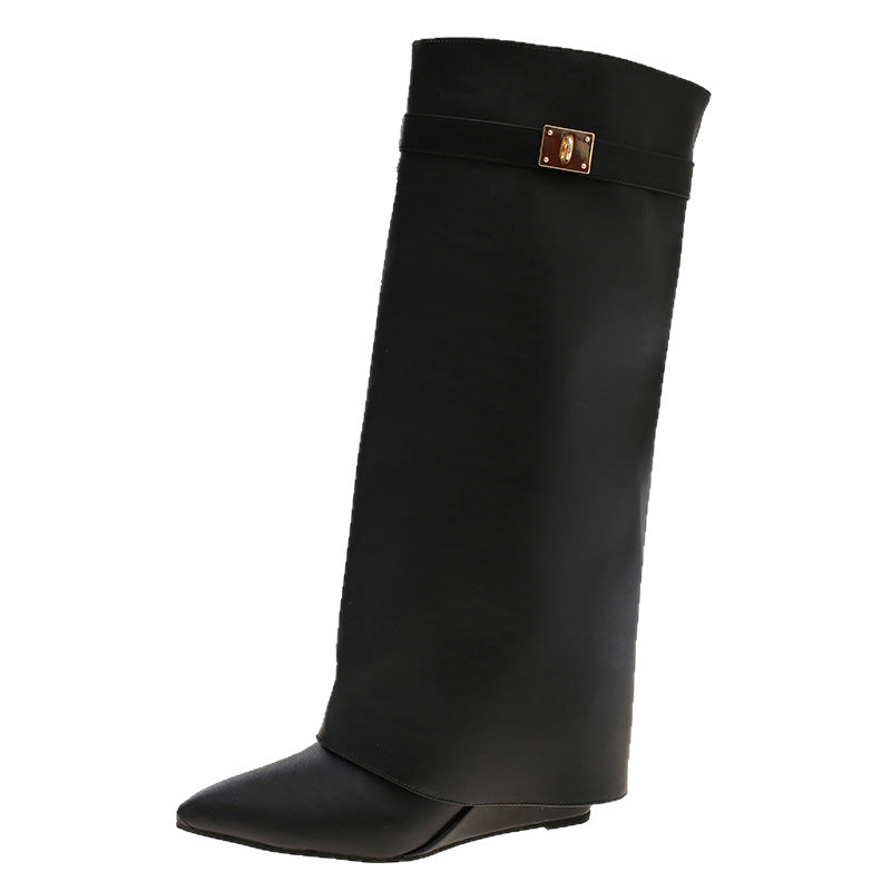 Serena Valmont | Knee-High Pointed Toe Boots For Women