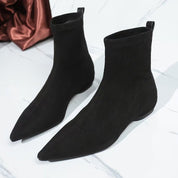 Elodie Chastain | Suede Chelsea Boots With Pointed Toe For Women