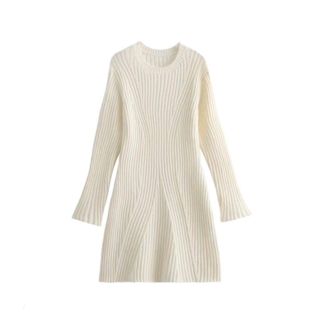 Emmeline Voss | Ribbed Knit Mini Dress For Women