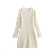 Emmeline Voss | Ribbed Knit Mini Dress For Women
