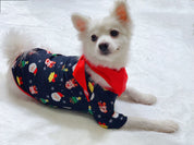 Pine Cheer | Black Santa Print Christmas Pajamas Unisex & Family