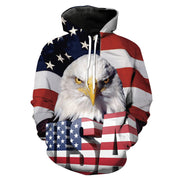 Chiara Marchetti | Eagle Print Veterans Day Hoodie Unisex