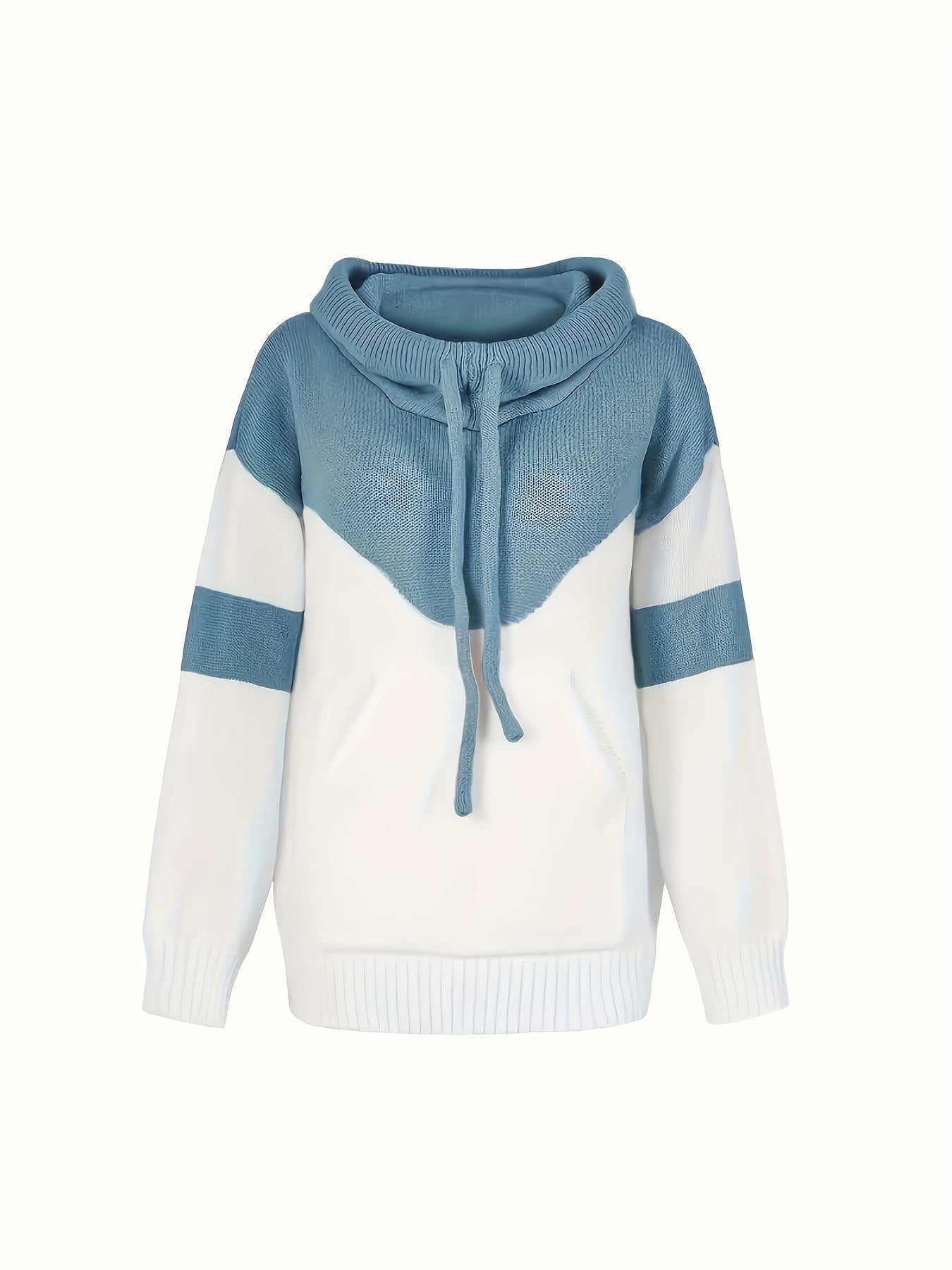Celestine Roubaud | Color-Block Hoodie With Drawstring Hood For Women