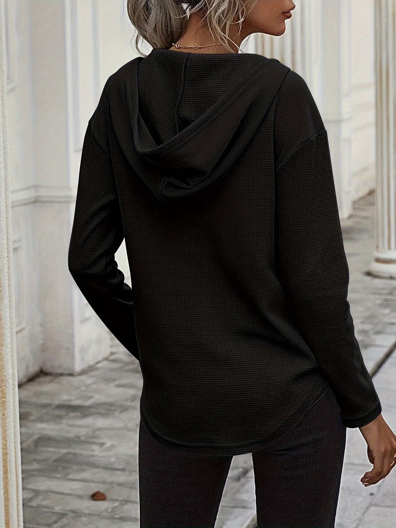 Naomi Verlaine | Relaxed V-Neck Hoodie For Women