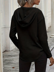 Naomi Verlaine | Relaxed V-Neck Hoodie For Women