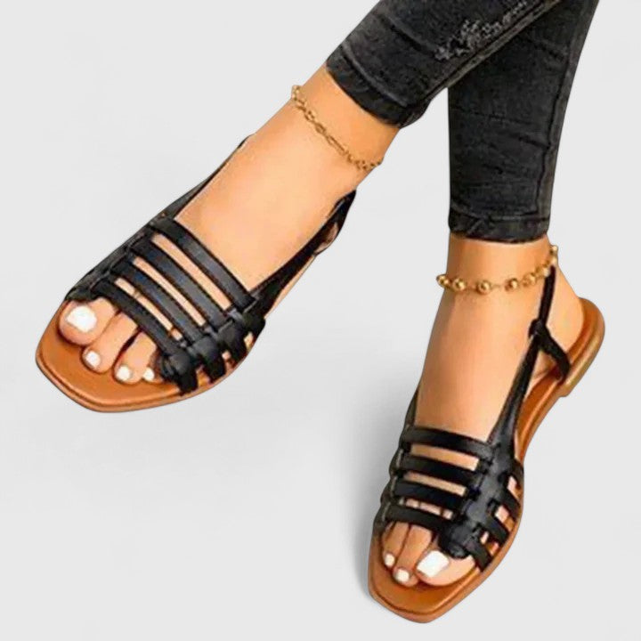 Celestina Vauborne | Strappy Flat Gladiator Sandals