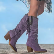 Savannah Remington | Western Fringe Cowboy Boots For Women
