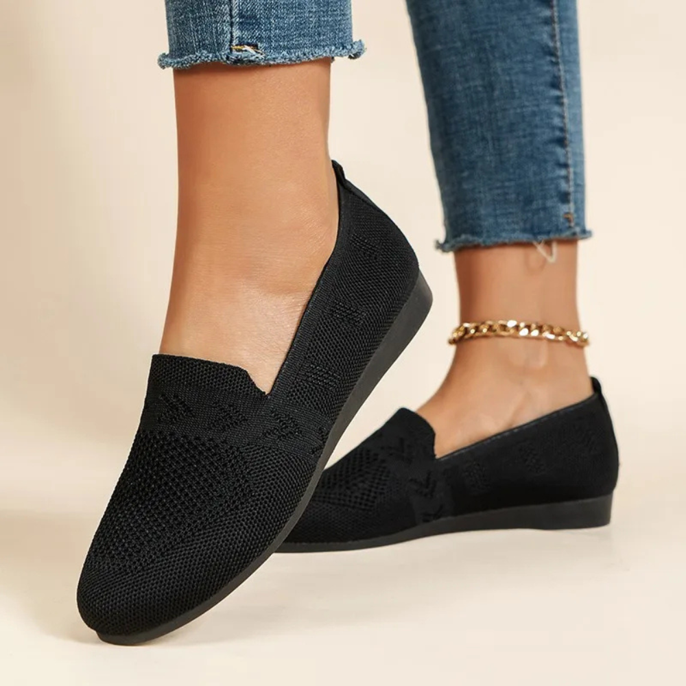 Lucien Carter | Breathable Slip-On Knit Loafers For Women