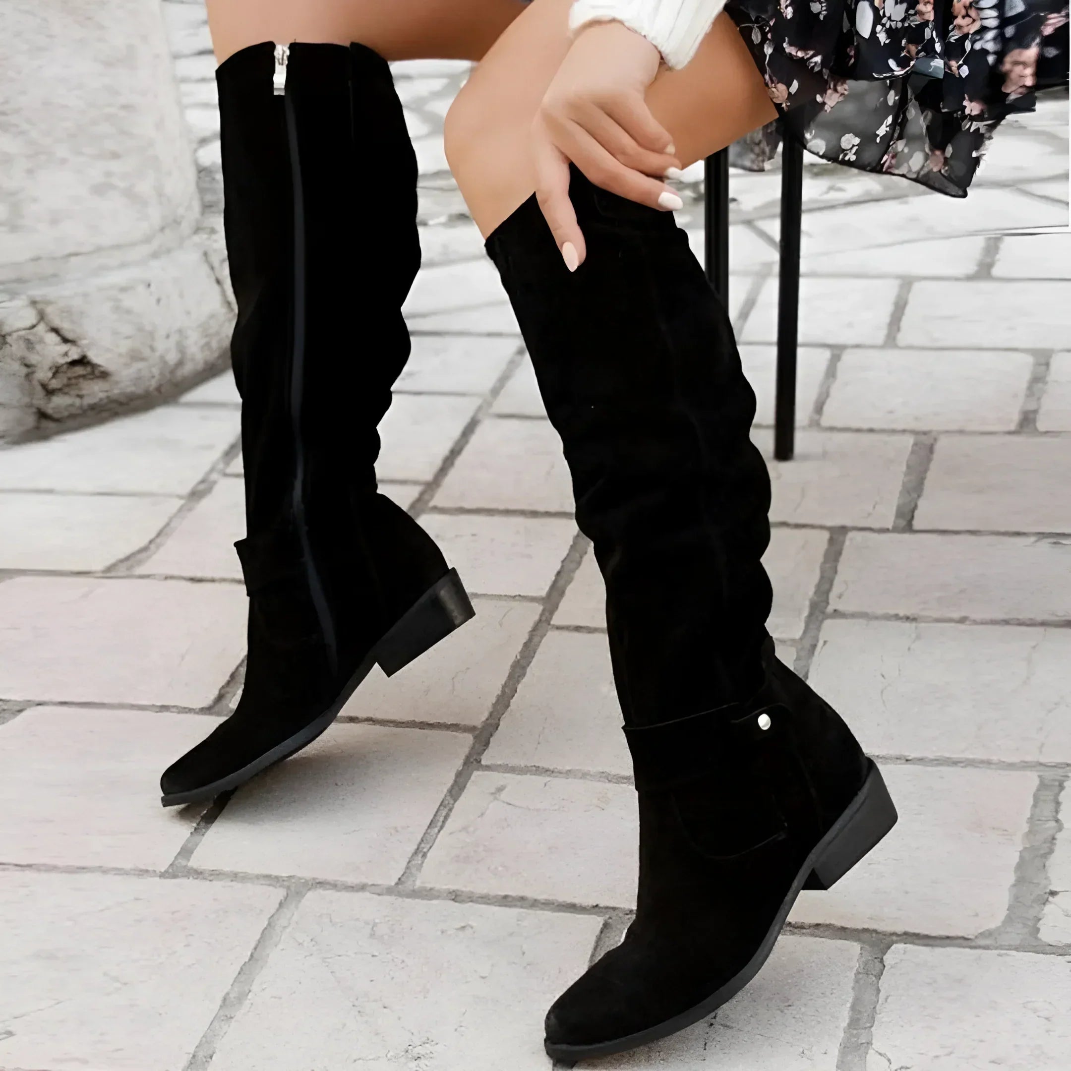 Isabeau Fontcrest | Knee-High Slouch Boot For Women