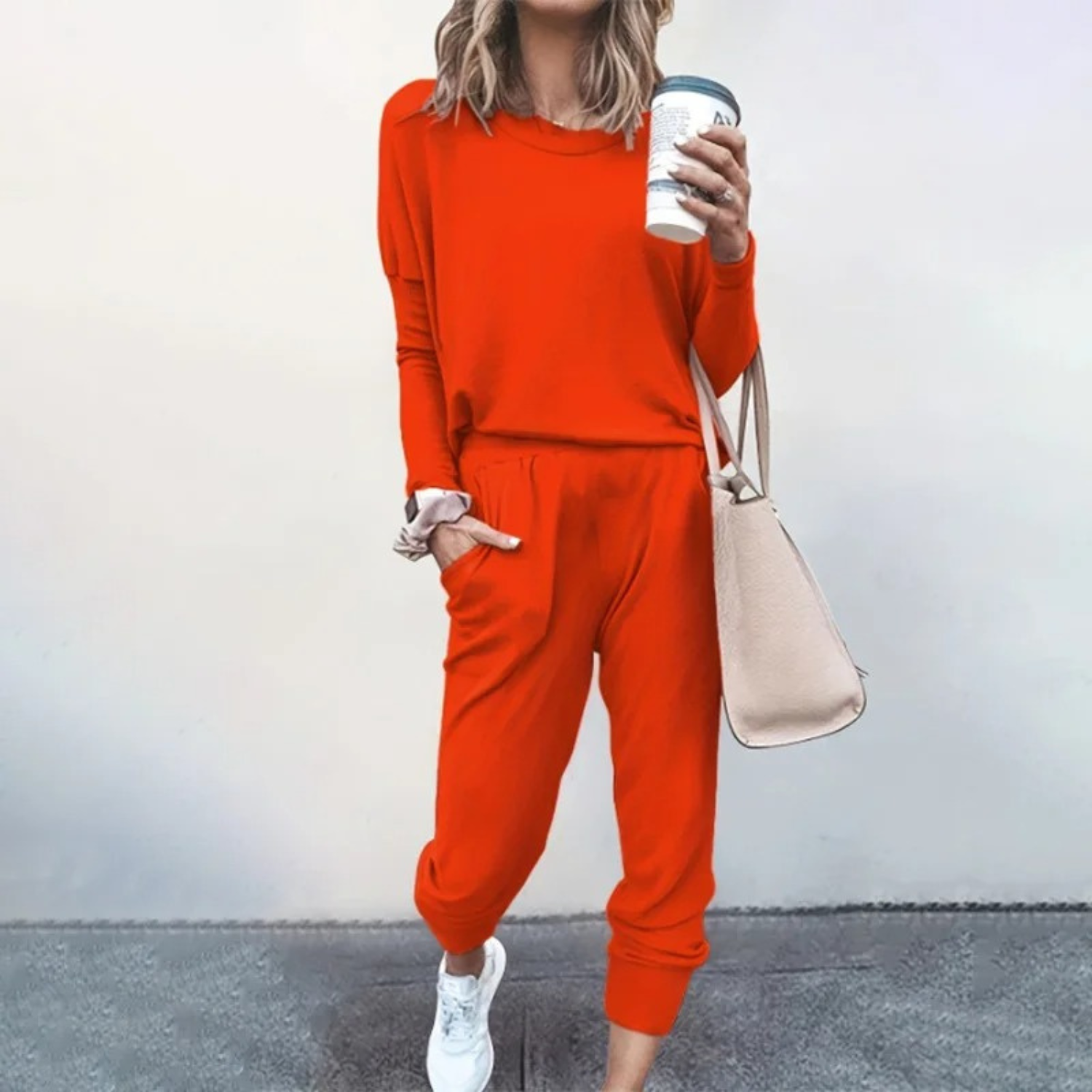 Seraphelle Beaumont | Pink Relaxed Jogger Two-Piece Lounge Set