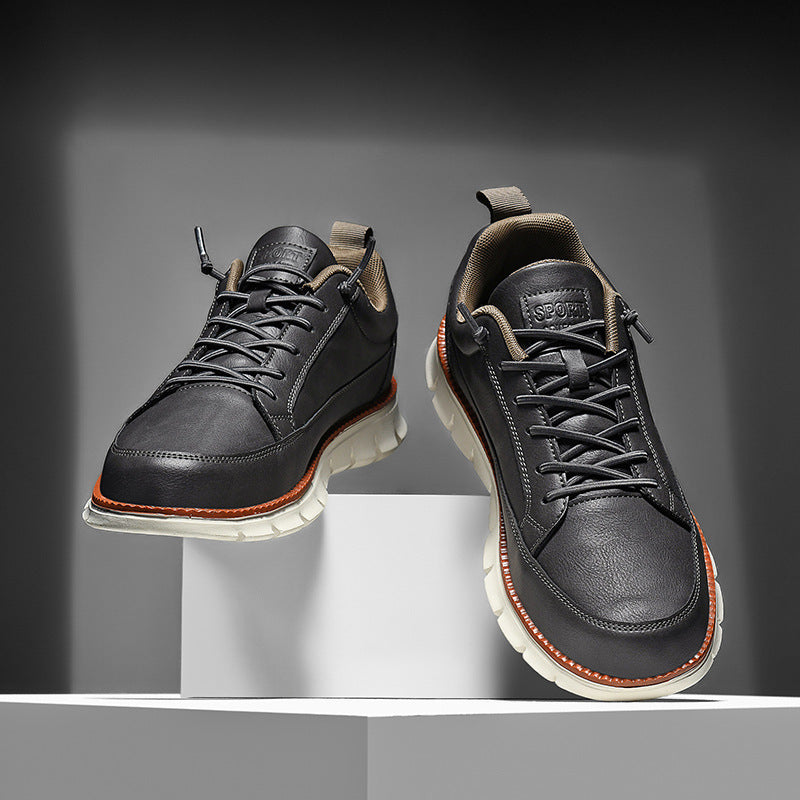 Nash Vercroft | White Lace-Up Casual Sneakers For Men