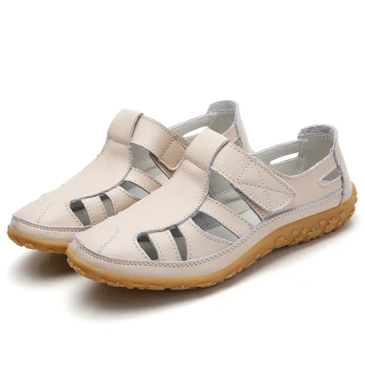 Lorenzo Bellini | Comfort Cutout Leather Sandals For Women