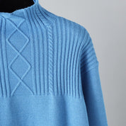 Odile Charvet | Cable-Knit Mock Neck Sweater Set For Women