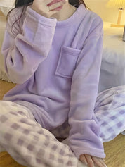 Simone Beaulieu | Plush Fleece Two-Piece Lounge Set For Women