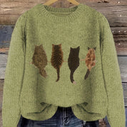 Anaïs Brandt | Cat Silhouette Knit Sweater For Women