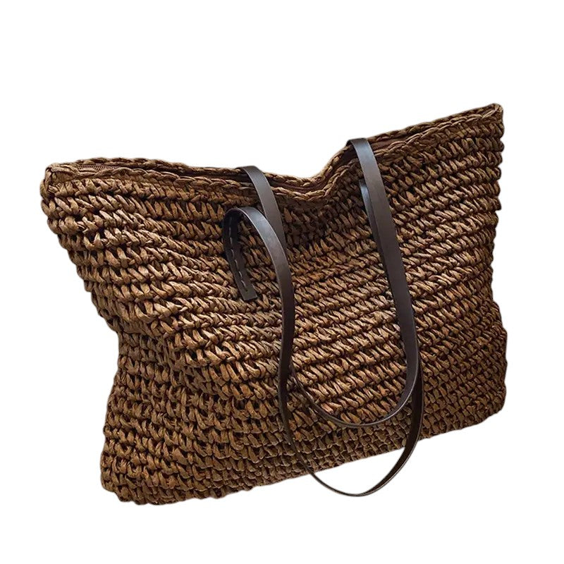 Beatrice Lanzoni | Spacious Woven Straw Beach Tote Bag