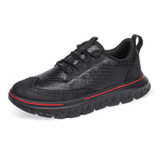 Eli Ostbridge | Woven Leather Lace-Up Sneakers For Men