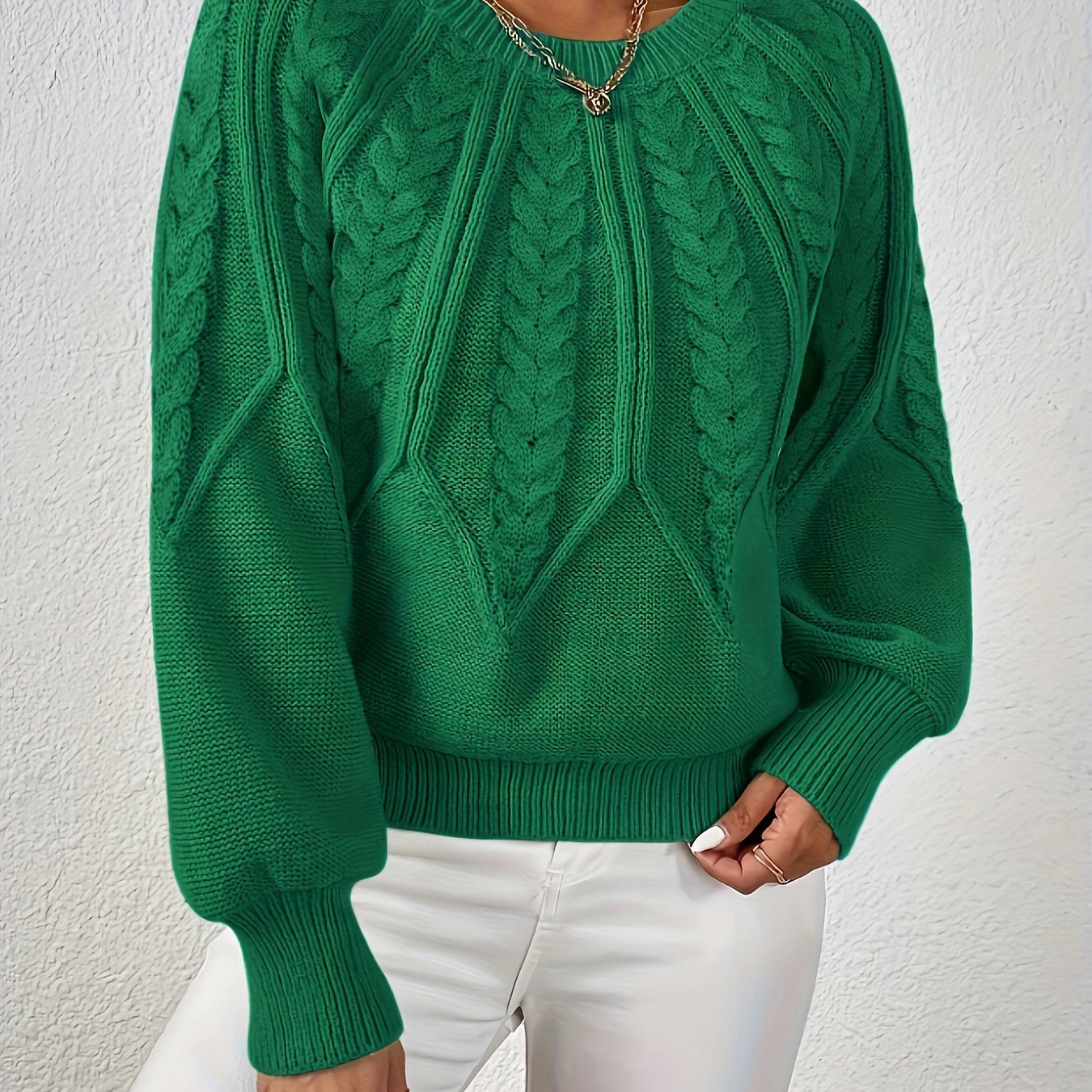 Fabienne Cortland | Cable-Knit Round-Neck Sweater For Women