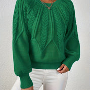Fabienne Cortland | Cable-Knit Round-Neck Sweater For Women