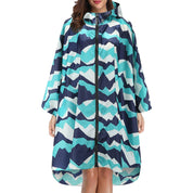 Elaine Beaurivage | Printed Hooded Raincoat For Women