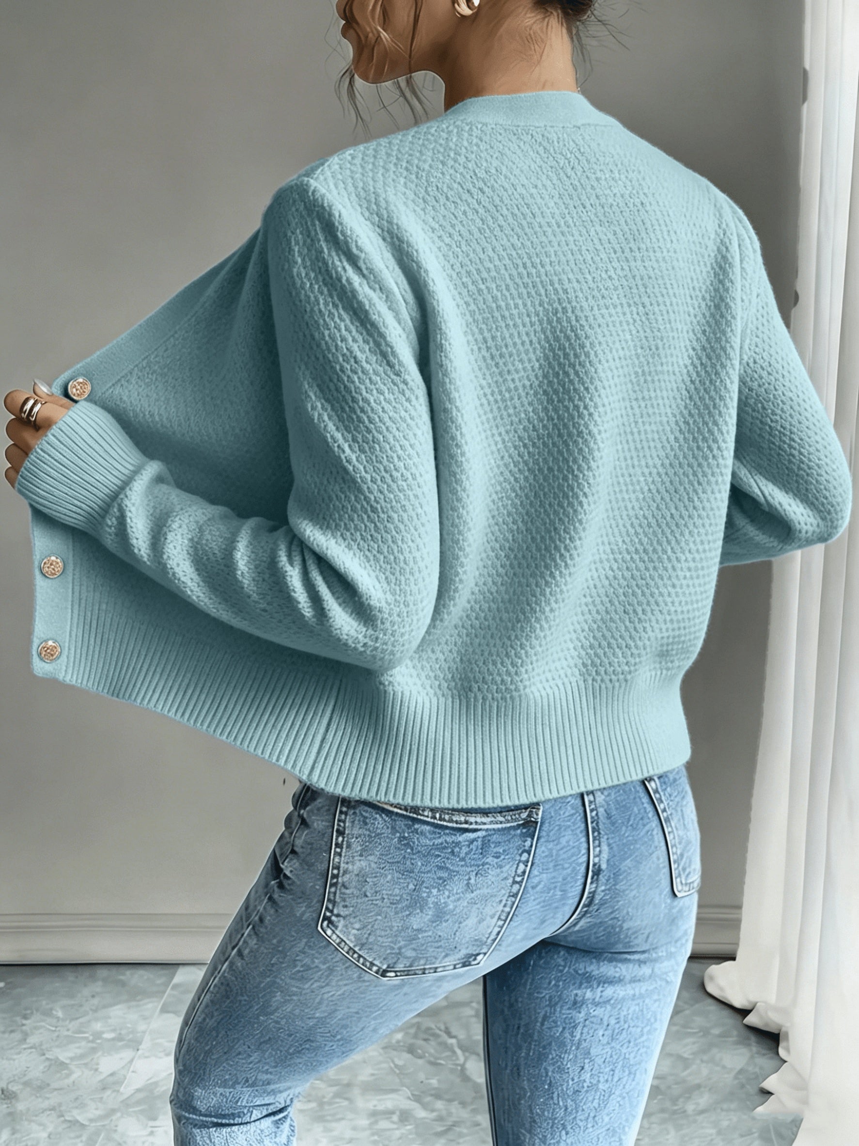 Vittoria Rossignol | Cable-Knit Button-Front Cardigan For Women