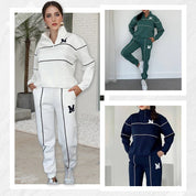 Vanessa Chambord | Half-Zip Lounge Sweatsuit Set For Women