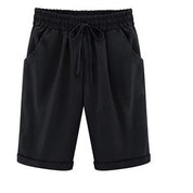 Diane Wentmore | Casual Loose-Fit Cotton Capri Shorts For Women