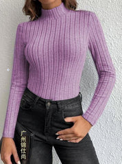 Anaelle Sorbier | Ribbed Half Turtleneck Sweater For Women