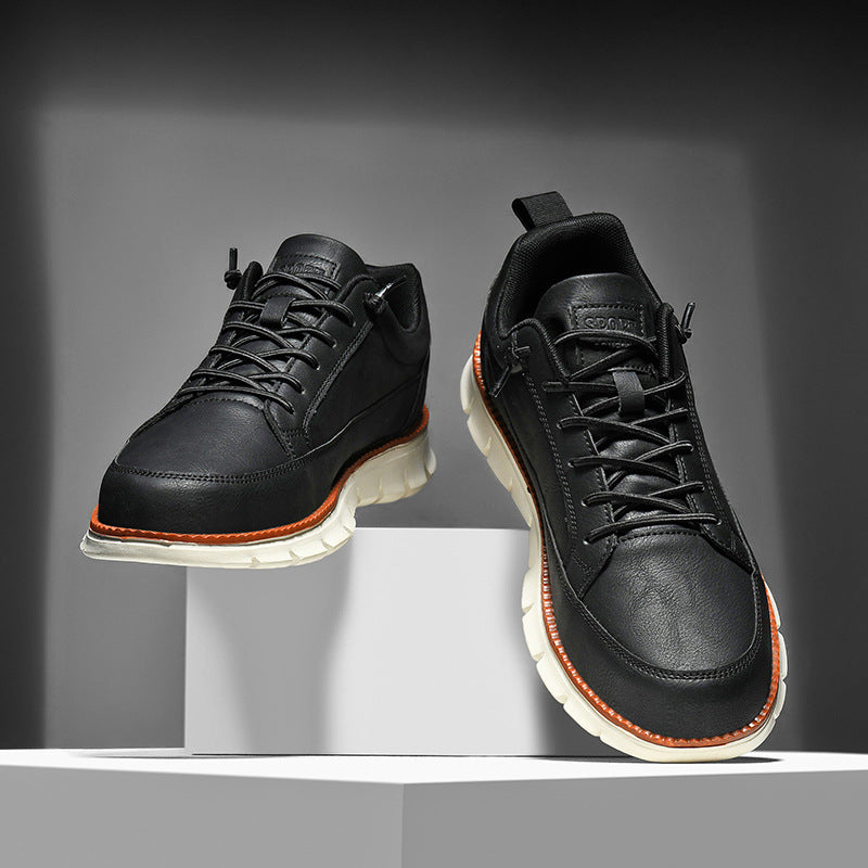 Nash Vercroft | White Lace-Up Casual Sneakers For Men