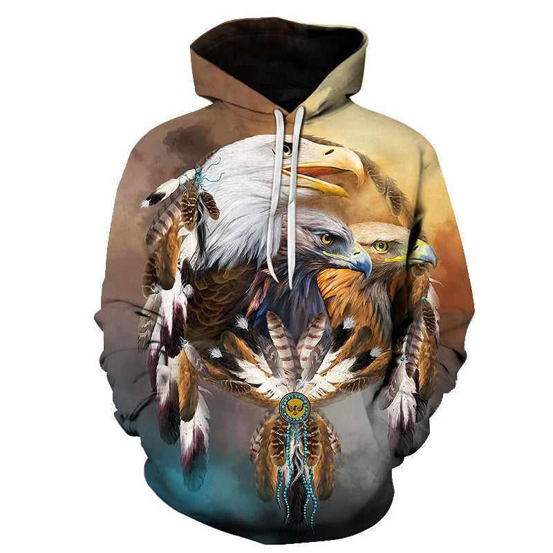 Chiara Marchetti | Eagle Print Veterans Day Hoodie Unisex