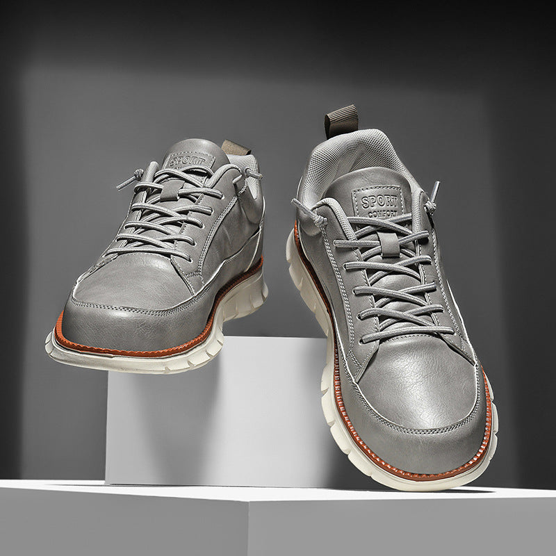 Nash Vercroft | White Lace-Up Casual Sneakers For Men