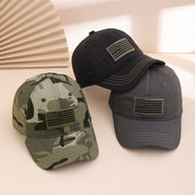 Colette Granville | Black Embroidered Flag Veterans Day Baseball Cap Unisex