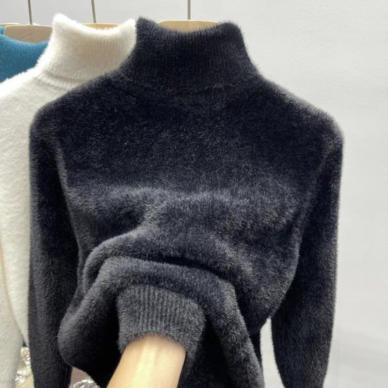 Sophie Landry | Fleece-Lined Turtleneck Sweater For Women