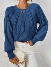Fabienne Cortland | Cable-Knit Round-Neck Sweater For Women
