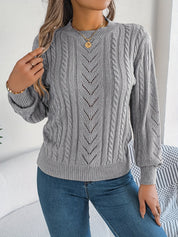 Camilla Winterbourne | Cable-Knit Textured Sweater For Women