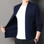 Dallas Garhurst | Honeycomb Knit Open-Front Cardigan For Men