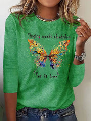 Josephine Lambert | Halloween Cat Print Long Sleeve Top For Women
