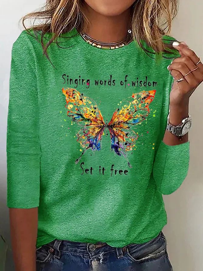 Josephine Lambert | Halloween Cat Print Long Sleeve Top For Women