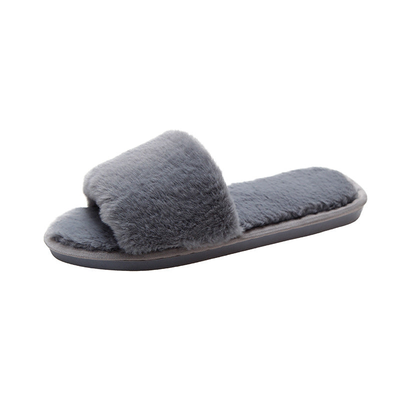 Roxie Draycroft | Fluffy Plush Slide Slippers For Women