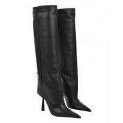 Odile Renard | Croc-Embossed Knee-High Stiletto Boots For Women