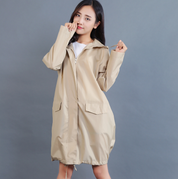 Nadia Bellemont | Polka Dot Hooded Raincoat For Women