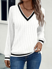 Anouk Verlaine | Ribbed Color-Block Sweater For Women