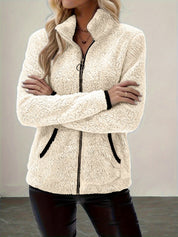 Nathalie Griswold | Plush Sherpa Zip-Up Jacket For Women