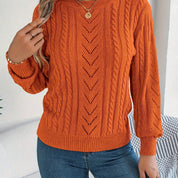 Camilla Winterbourne | Cable-Knit Textured Sweater For Women