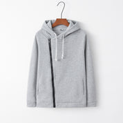 Marielle Fontenot | Diagonal Zip Hoodie For Women